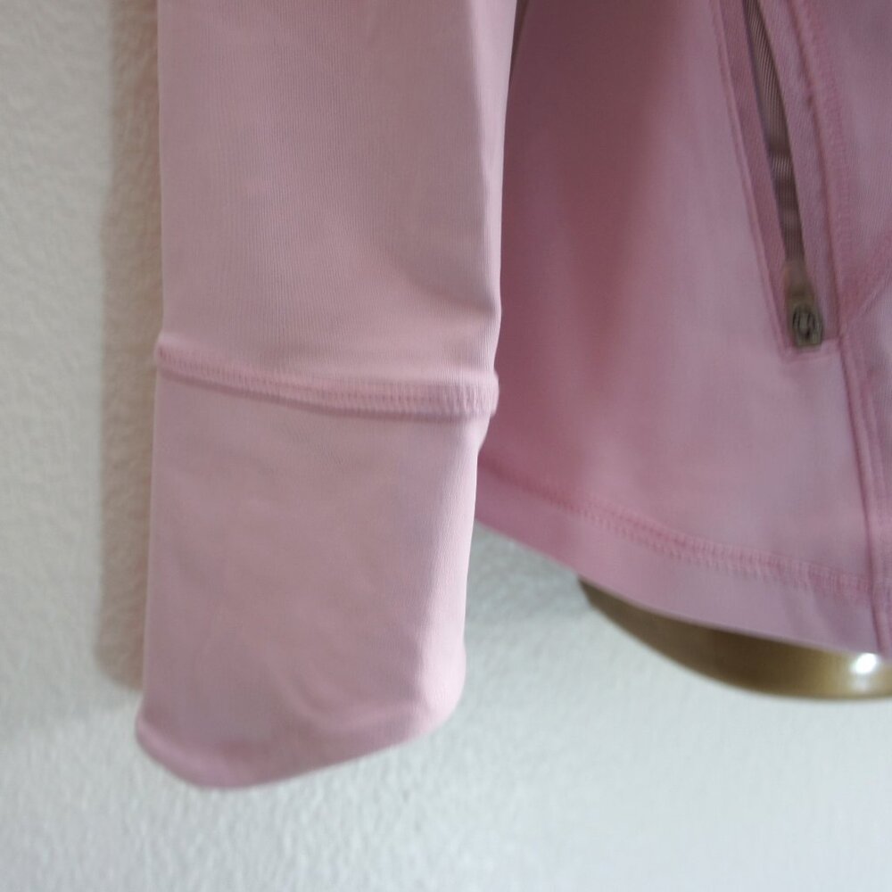 Zella Ruffle Back Accent Performance Jacket Pink … - image 4